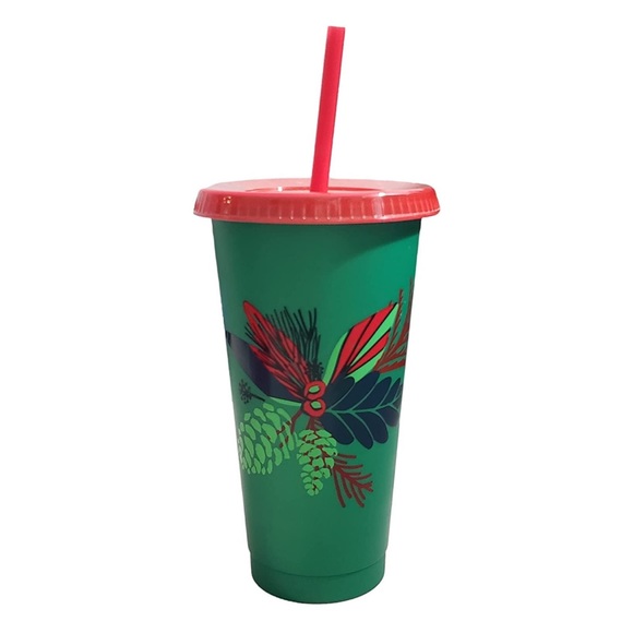 💙Starbucks NWT 5 reusable cups with lids & straws - Picture 5 of 8